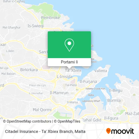 Mappa Citadel Insurance - Ta' Xbiex Branch