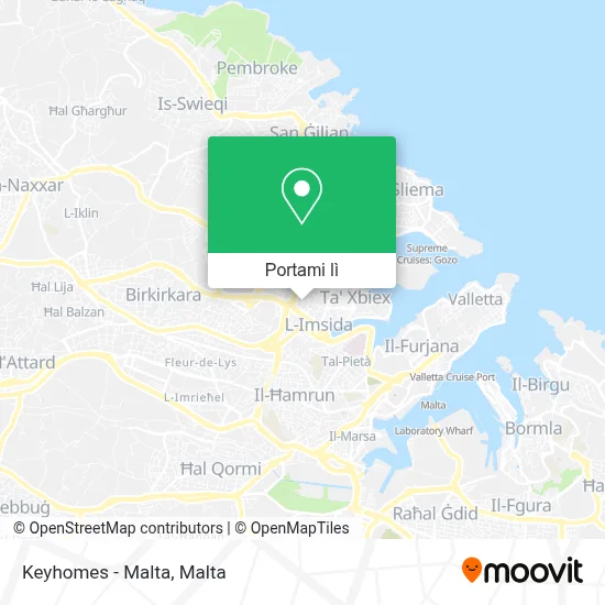 Mappa Keyhomes - Malta