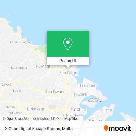 Mappa X-Cube Digital Escape Rooms