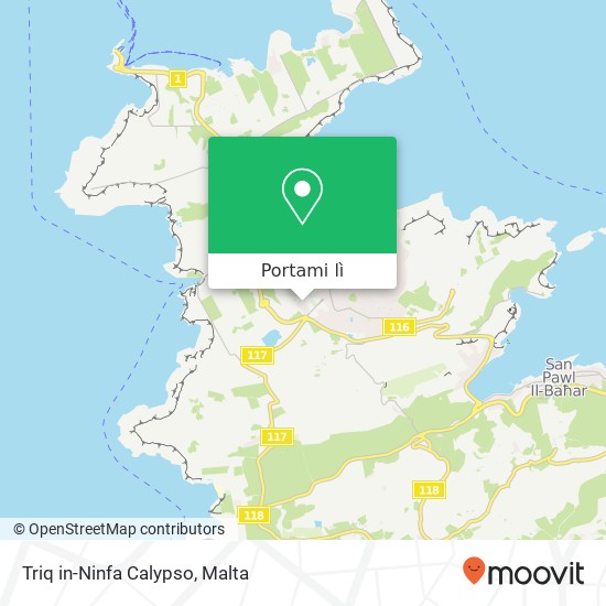 Mappa Triq in-Ninfa Calypso