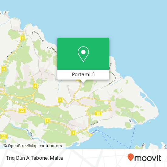 Mappa Triq Dun A Tabone