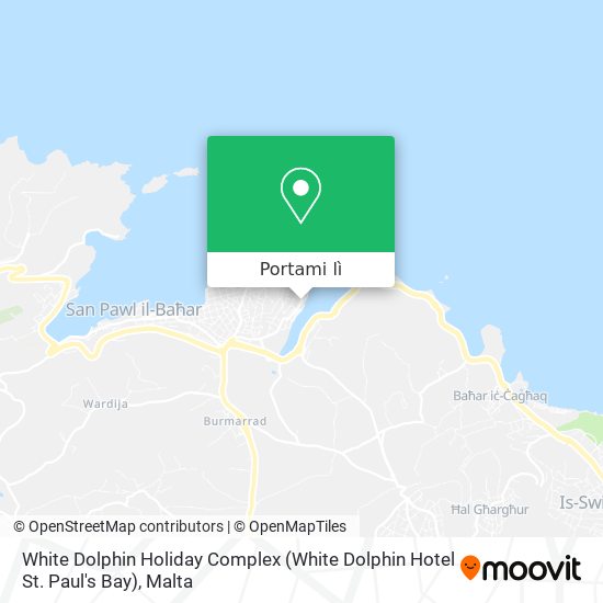 Mappa White Dolphin Holiday Complex (White Dolphin Hotel St. Paul's Bay)