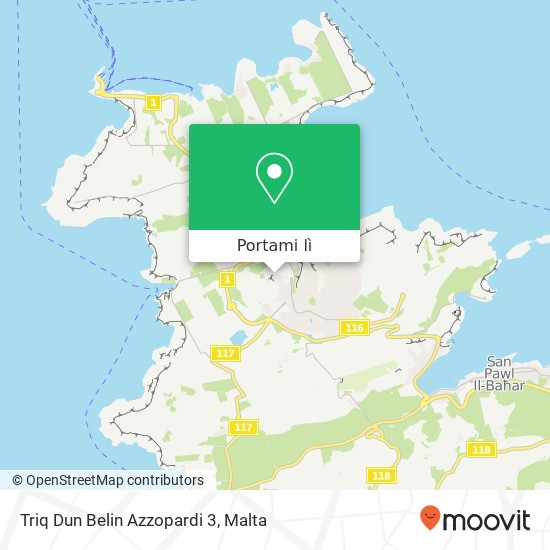 Mappa Triq Dun Belin Azzopardi 3