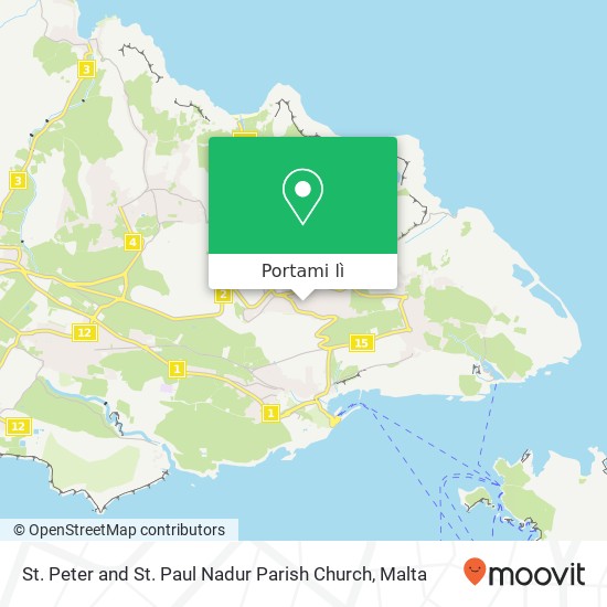 Mappa St. Peter and St. Paul Nadur Parish Church