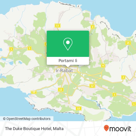 Mappa The Duke Boutique Hotel