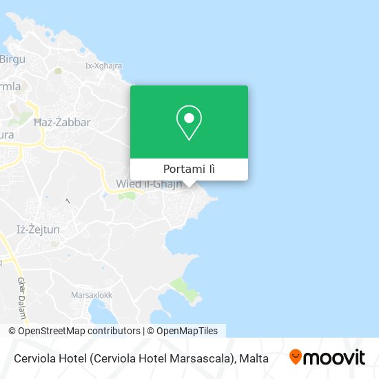 Mappa Cerviola Hotel (Cerviola Hotel Marsascala)