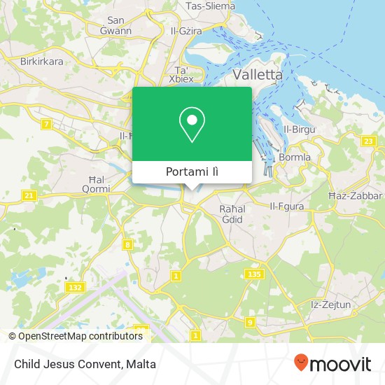 Mappa Child Jesus Convent