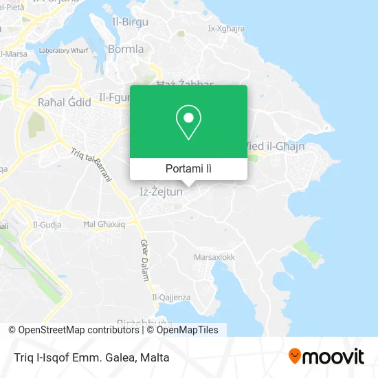Mappa Triq l-Isqof Emm. Galea
