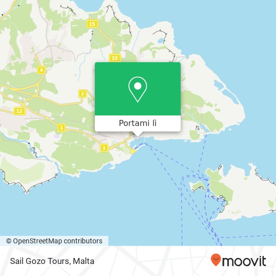Mappa Sail Gozo Tours
