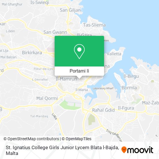 Mappa St. Ignatius College Girls Junior Lycem Blata l-Bajda