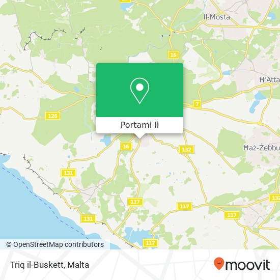 Mappa Triq il-Buskett