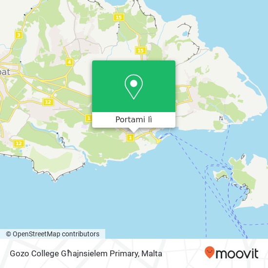 Mappa Gozo College Għajnsielem Primary