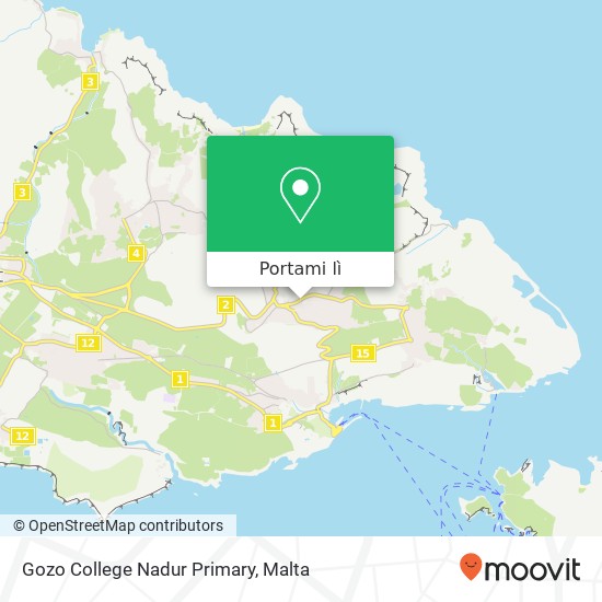 Mappa Gozo College Nadur Primary