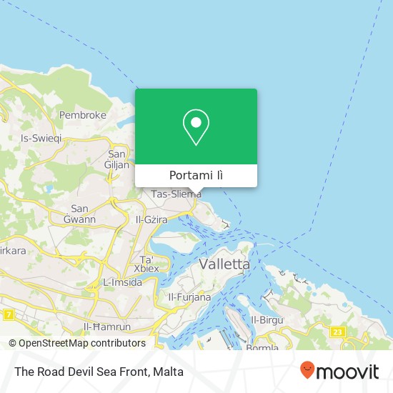 Mappa The Road Devil Sea Front