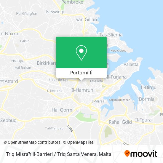 Mappa Triq Misraħ il-Barrieri / Triq Santa Venera