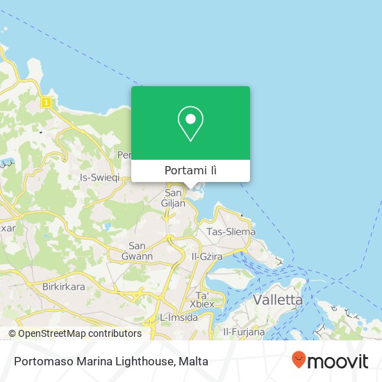 Mappa Portomaso Marina Lighthouse