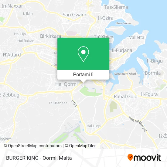 Mappa BURGER KING - Qormi