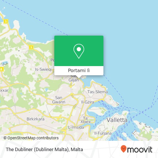Mappa The Dubliner (Dubliner Malta)