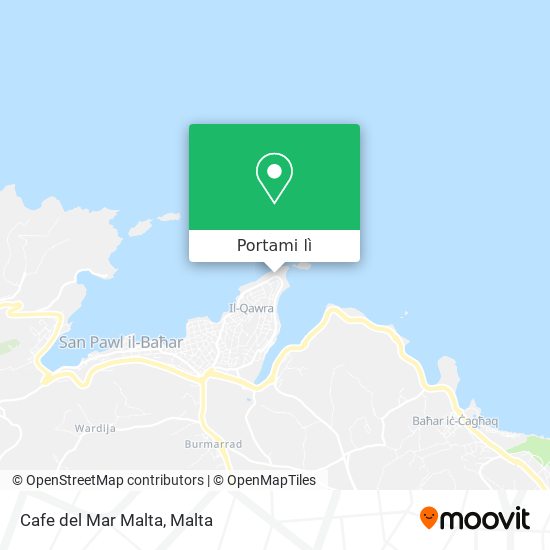 Mappa Cafe del Mar Malta