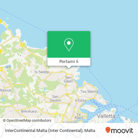 Mappa InterContinental Malta (Inter Continental)