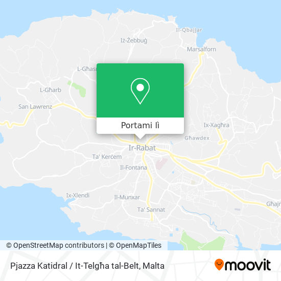 Mappa Pjazza Katidral / It-Telgħa tal-Belt