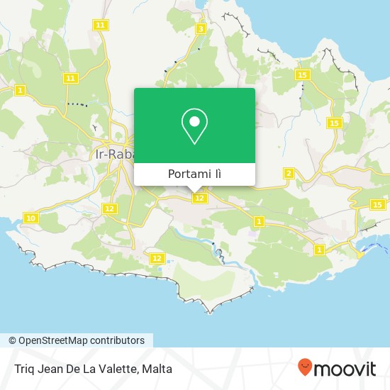 Mappa Triq Jean De La Valette