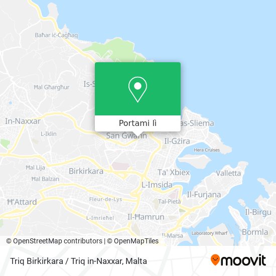 Mappa Triq Birkirkara / Triq in-Naxxar