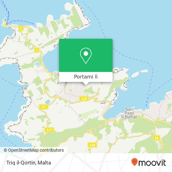 Mappa Triq il-Qortin