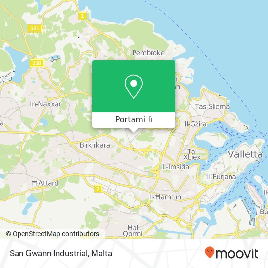 Mappa San Ġwann Industrial