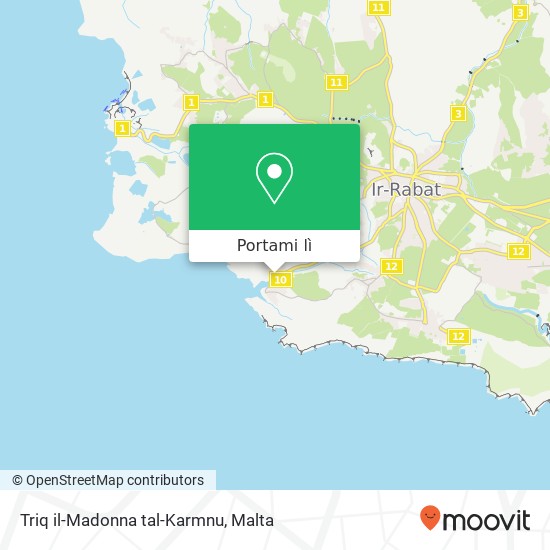 Mappa Triq il-Madonna tal-Karmnu