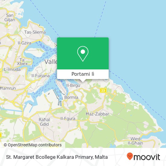 Mappa St. Margaret Bcollege Kalkara Primary