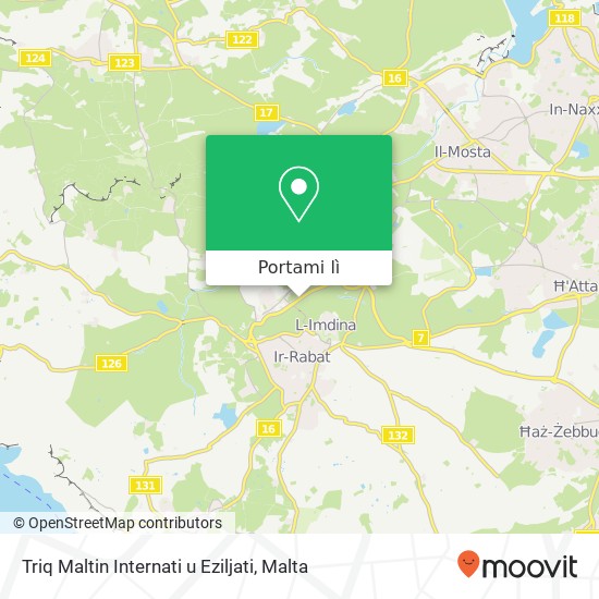 Mappa Triq Maltin Internati u Eziljati