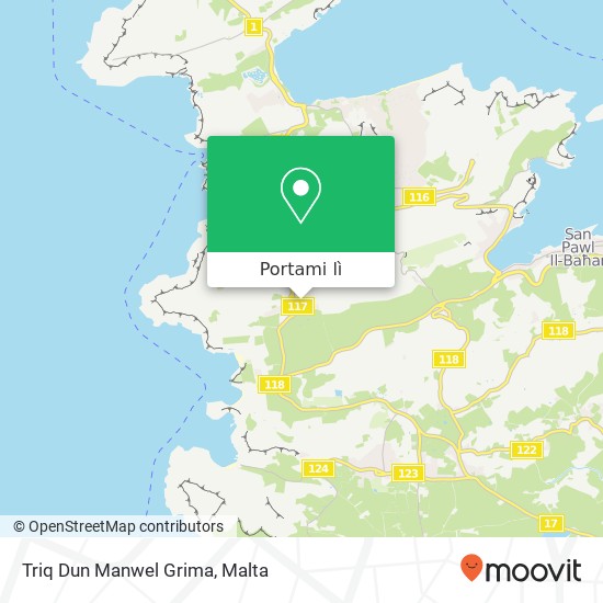 Mappa Triq Dun Manwel Grima