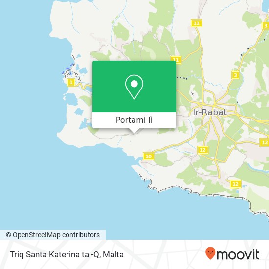 Mappa Triq Santa Katerina tal-Q