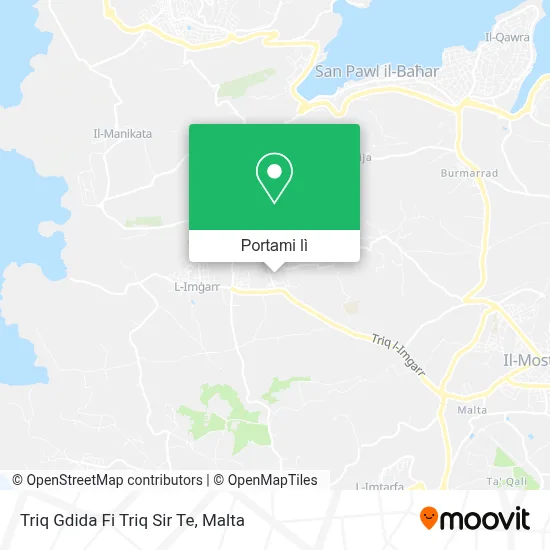 Mappa Triq Gdida Fi Triq Sir Te