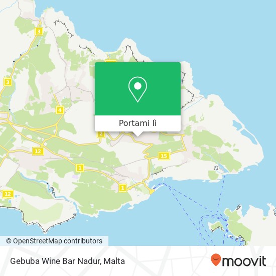 Mappa Gebuba Wine Bar Nadur