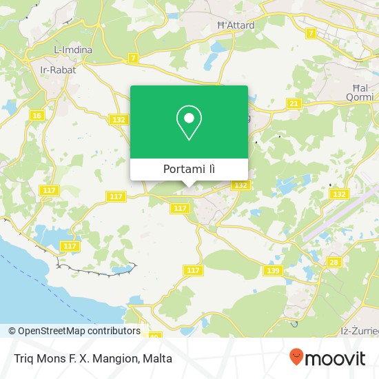 Mappa Triq Mons F. X. Mangion