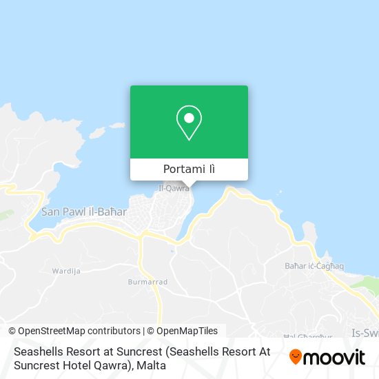 Mappa Seashells Resort at Suncrest (Seashells Resort At Suncrest Hotel Qawra)
