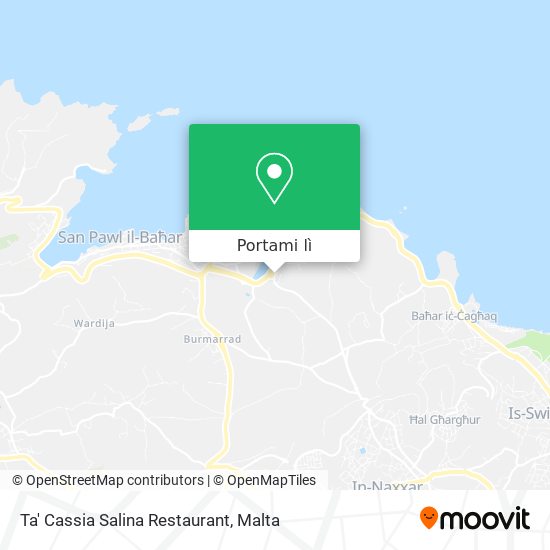 Mappa Ta' Cassia Salina Restaurant