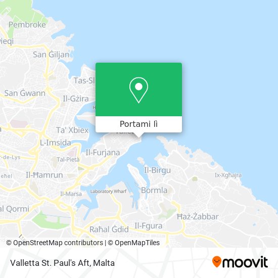 Mappa Valletta St. Paul's Aft