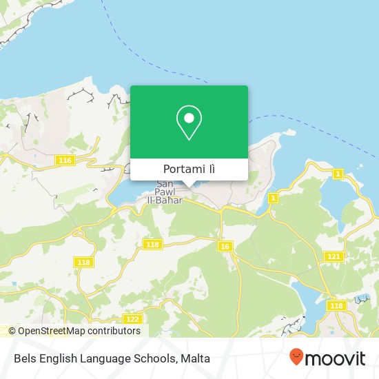 Mappa Bels English Language Schools