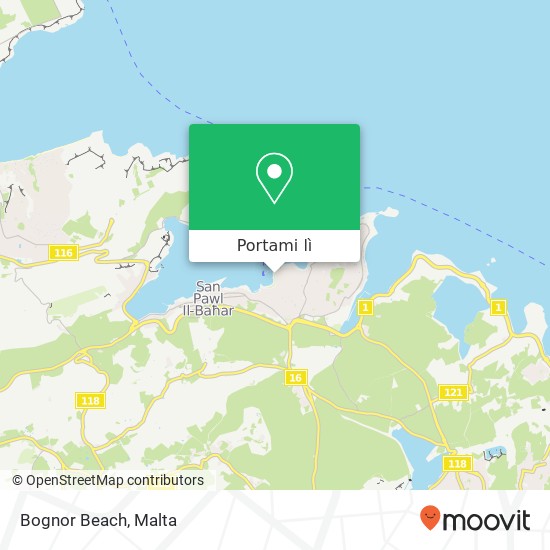 Mappa Bognor Beach