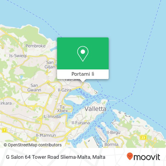 Mappa G Salon 64 Tower Road Sliema-Malta