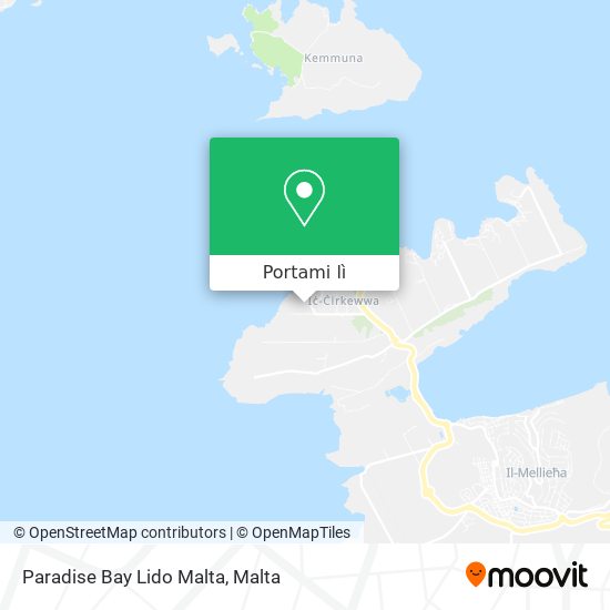 Mappa Paradise Bay Lido Malta