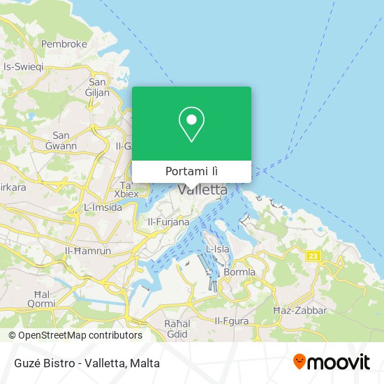 Mappa Guzé Bistro - Valletta