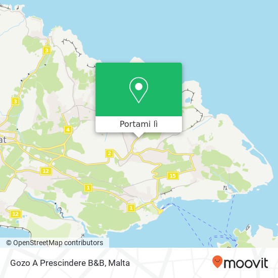 Mappa Gozo A Prescindere B&B