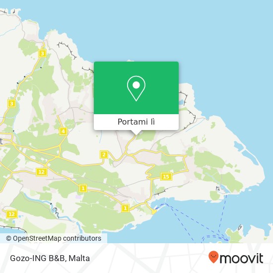 Mappa Gozo-ING B&B