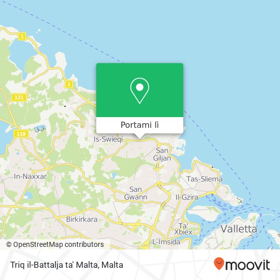 Mappa Triq il-Battalja ta' Malta