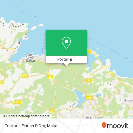 Mappa Trattoria Fiorino D'Oro