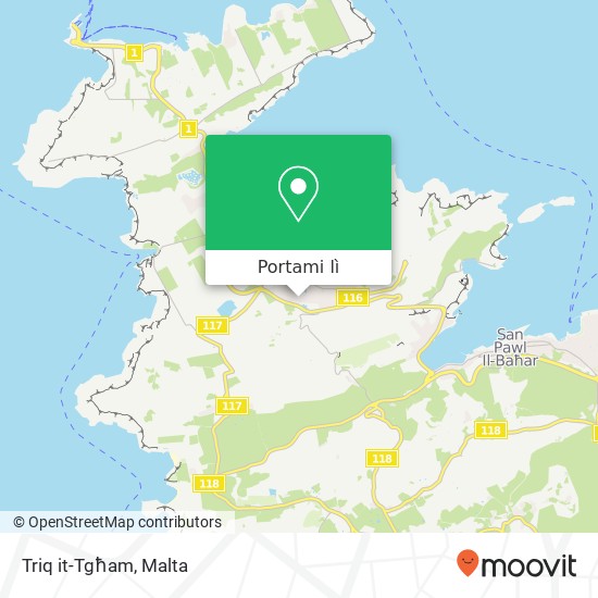 Mappa Triq it-Tgħam